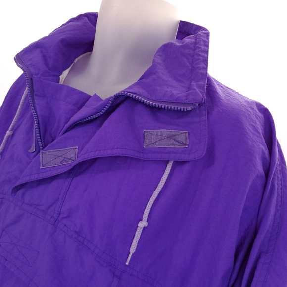 Vintage Atletica 1/4 Zip Unisex M Pullover Front Pocket Windbreaker Mens Womens - Picture 3 of 15